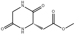 2-Piperazineaceticacid,3,6-dioxo-,methylester,(2S)-(9CI) Struktur