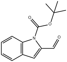 tert-butyl 2-formyl-1H-indole-1-carboxylate Struktur