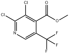 Methyl 2,3-dichloro-5-(trifluoromethyl)-isonicotinate Struktur