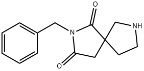 2,7-Diazaspiro[4.4]nonane-1,3-dione, 2-(phenylMethyl)- Struktur