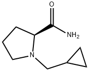 2-Pyrrolidinecarboxamide,1-(cyclopropylmethyl)-,(2S)-(9CI) Struktur