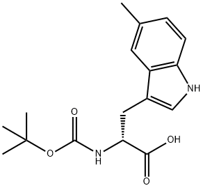 N-BOC-5-METHYL-D-TRYPTOPHAN Struktur