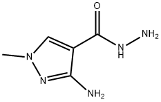 1H-Pyrazole-4-carboxylicacid,3-amino-1-methyl-,hydrazide(9CI) Struktur