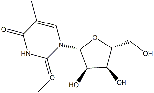 2'-O-METHYL-5-METHYLURIDINE Struktur