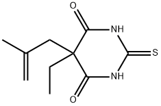 5-ethyldihydro-5-(2-methylallyl)-2-thioxo-1H,5H-pyrimidine-4,6-dione Struktur