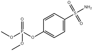 Phosphoric acid dimethyl 4-sulfamoylphenyl ester Struktur