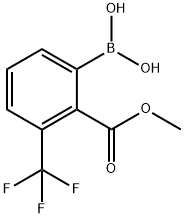 Methyl2-borono-6-trifluoromethylbenzoate Struktur