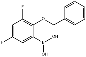 2-(Benzyloxy)-3,5-difluorophenylboronic acid Struktur