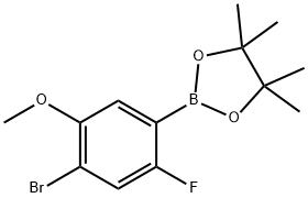 2-(4-Bromo-2-fluoro-5-methoxyphenyl)-4,4,5,5-tetramethyl-1,3,2-dioxaborolane price.