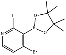 4-BROMO-2-FLUOROPYRIDINE-3-BORONICACIDPINACOLESTER Struktur