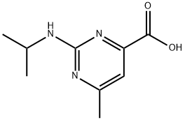 2-(Isopropylamino)-6-methylpyrimidine-4-carboxylic acid Struktur