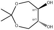 (5R,6R)-2,2-Dimethyl-1,3-dioxepane-5,6-diol Struktur