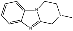 Pyrazino[1,2-a]benzimidazole, 1,2,3,4-tetrahydro-2-methyl- (6CI) Struktur