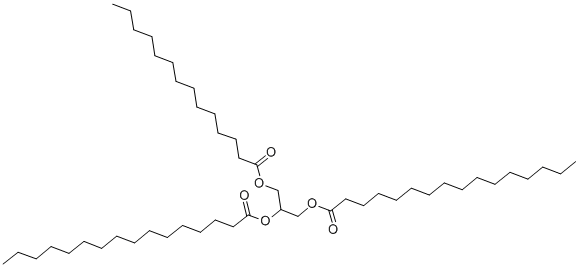 1,2-DIHEXADECANOYL-3-TETRADECANOYL-RAC-GLYCEROL Struktur