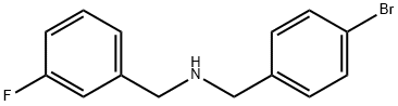 N-(4-BroMobenzyl)-3-fluorobenzylaMine, 97% Struktur