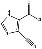 1H-Imidazole-4-carbonyl chloride, 5-cyano- (9CI) Struktur