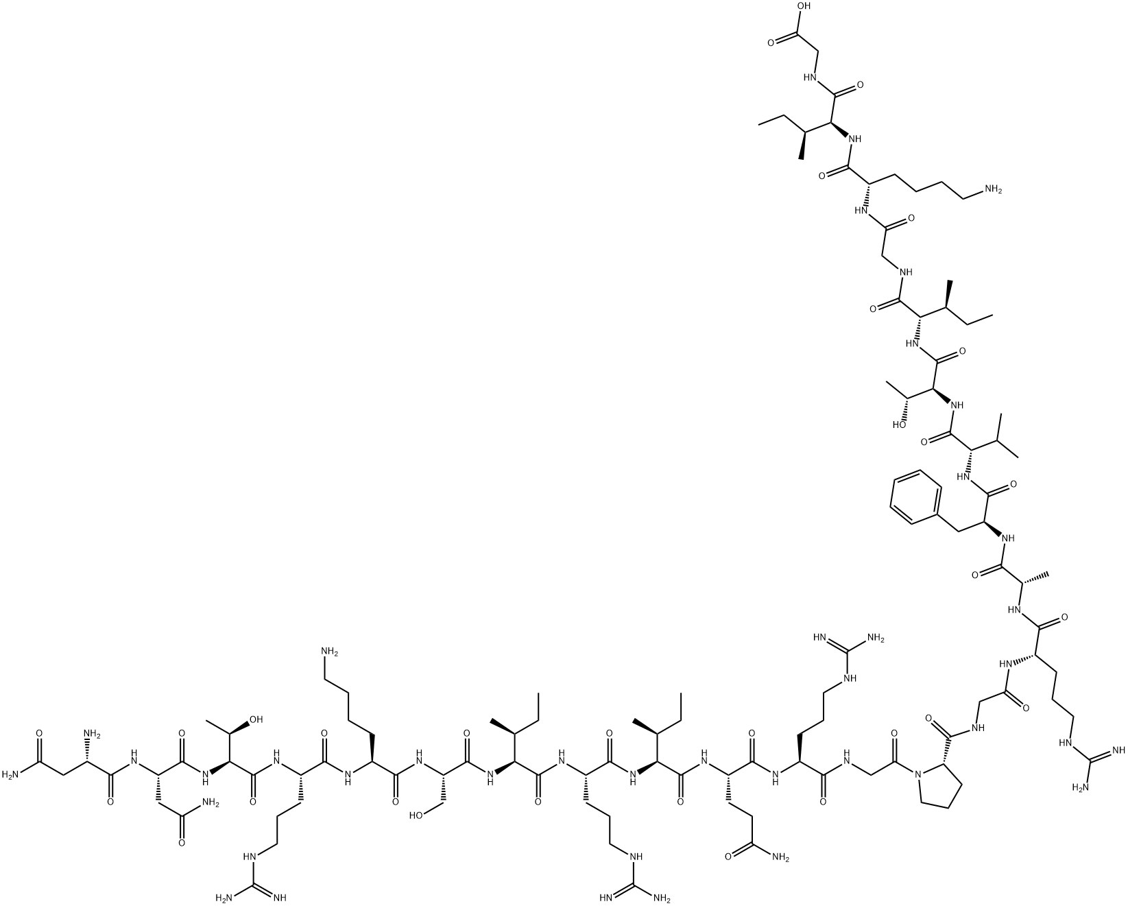 HIV (GP120) FRAGMENT (308-331) Struktur