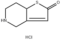 5,6,7,7a-Tetrahydrothieno[3,2-c]pyridine-2(4H)-one hydrochloride Struktur