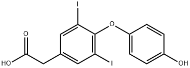 3,5-DIIODOTHYROACETIC ACID Structure