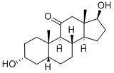 5-BETA-ANDROSTAN-3-ALPHA, 17-BETA-DIOL-11-ONE Struktur