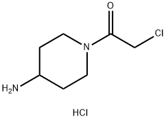 1-(chloroacetyl)piperidin-4-amine hydrochloride Struktur