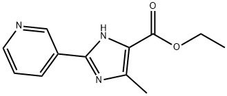 5-METHYL-2-PYRIDIN-3-YL-3H-IMIDAZOLE-4-CARBOXYLIC ACID ETHYL ESTER Struktur