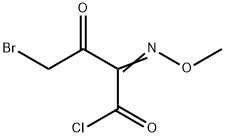 4-BROMO-2-(METHOXYIMINO)-3-OXOBUTYRYLCHLORIDE Struktur