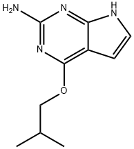 7H-Pyrrolo[2,3-d]pyrimidin-2-amine, 4-(2-methylpropoxy)- Struktur