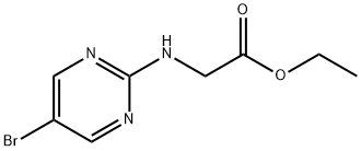 Ethyl 2-(5-broMopyriMidin-2-ylaMino)acetate Struktur