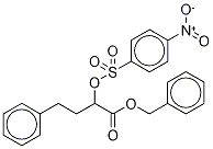 rac Benzyl 2-Nitrobenzenesulfonyloxy-4-phenylbutyrate Struktur