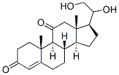 4-pregnene-20,21-diol-3,11-dione Struktur