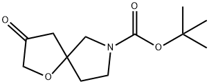 tert-Butyl 3-oxo-1-oxa-7-azaspiro[4.4]nonane-7-carboxylate Struktur