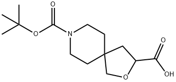 tert-butyl 3-(hydroxymethyl)-2-oxa-8-azaspiro[4.5]decane-8-carboxylate Struktur