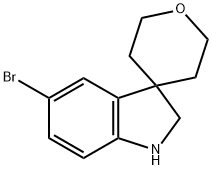 5-Bromo-1,2-dihydrospiro[indole-3,4'-oxane] Struktur