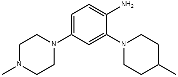 4-(4-Methylpiperazino)-2-(4-methylpiperidino)-aniline Struktur