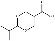 1,3-Dioxane-5-carboxylicacid,2-(1-methylethyl)-(9CI) Struktur