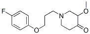 1-(3-(4-fluorophenoxy)propyl)-3-methoxy-4-piperidinone Struktur