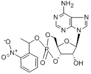 ADENOSINE 3',5'-CYCLIC MONOPHOSPHATE, P1-(2-NITROPHENYL)ETHYL ESTER Struktur