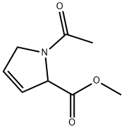 1H-Pyrrole-2-carboxylic acid, 1-acetyl-2,5-dihydro-, methyl ester (9CI) Struktur