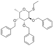 2,3,4-tri-o-benzyl-1-s-ethyl-β-l-thiofucopyranoside Struktur