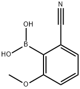 Boronic acid, B-(2-cyano-6-Methoxyphenyl)- Struktur