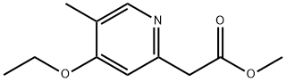 2-Pyridineaceticacid,4-ethoxy-5-methyl-,methylester(9CI) Struktur