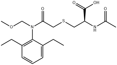 ALACHLORMERCAPTURATE Struktur