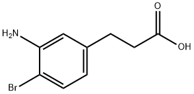 3-(3-Amino-4-bromophenyl)propanoic acid Struktur