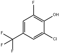 2-CHLORO-6-FLUORO-4-(TRIFLUOROMETHYL)PHENOL 98 Struktur