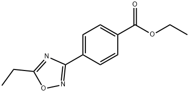 Ethyl 4-(5-Ethyl-1,2,4-oxadiazol-3-yl)benzoate Struktur