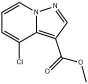 4-Chloro-Methyl pyrazolo[1,5-a]pyridine-3-carboxylate Struktur