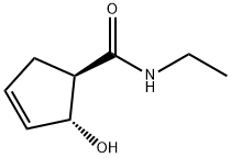 3-Cyclopentene-1-carboxamide,N-ethyl-2-hydroxy-,trans-(9CI) Struktur