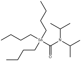 (N,N-DIISOPROPYLCARBAMOYL)TRIBUTYLTIN Struktur