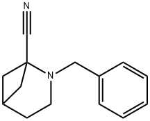 2-(Phenylmethyl)-2-azabicyclo-[3.1.1]heptane-1-carbonitrile Struktur